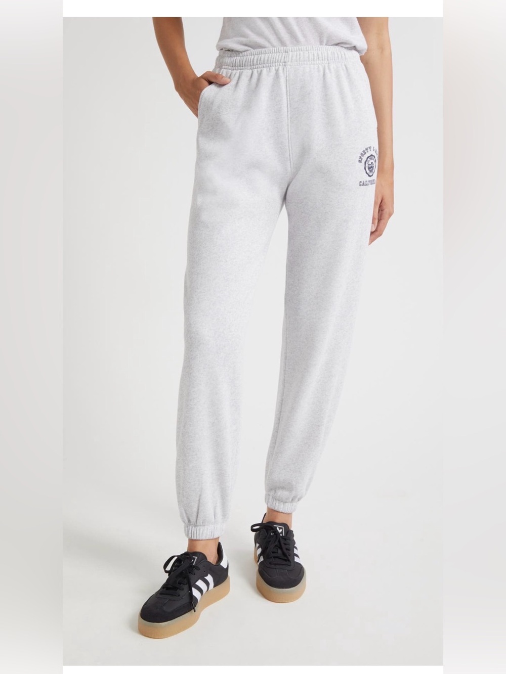 Sporty & Rich California Emblem Fleece Graphic Sweatpants Size Large